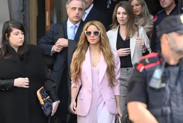 Shakira en su juicio en España. Imagen tomada de CNN en Español