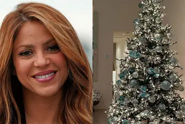 Shakira y su árbol de navidad 2023. Imagen tomada de X