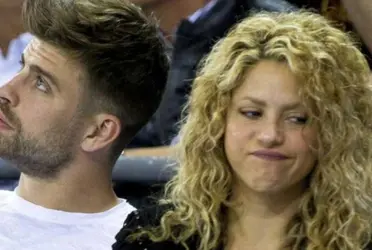 Gerard Piqué y Shakira enojada. Imagen tomada de El HERALDO