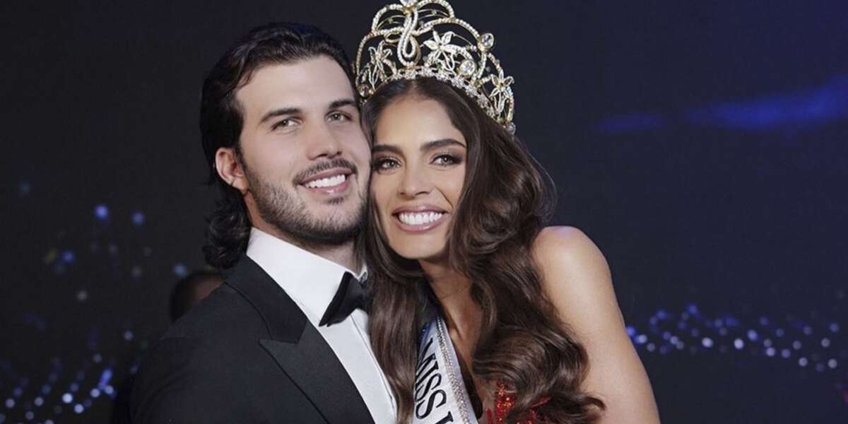 No solo la nueva Miss Colombia que se ha robado miles de miradas su esposo también