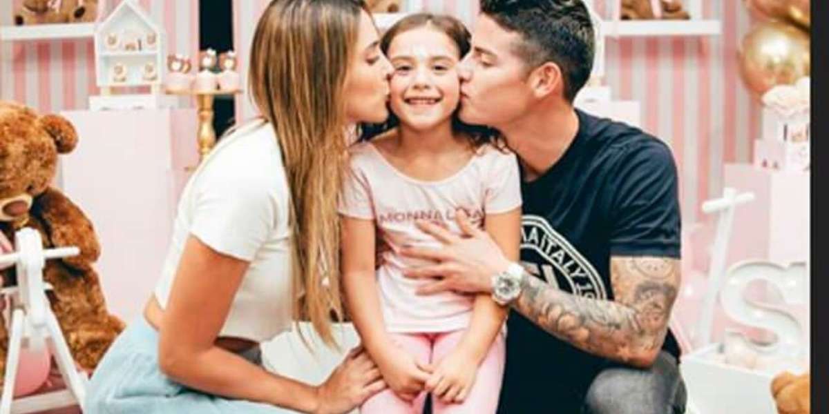 Por segunda vez James Rodríguez y Daniela Ospina celebraron el cumpleaños de su pequeña hija