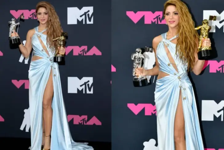 Shakira en los VMA's. Imagen tomada de El Universo