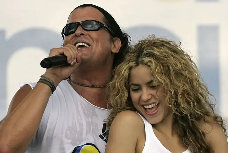 Carlos Vives y Shakia. Imagen tomada de Marca
