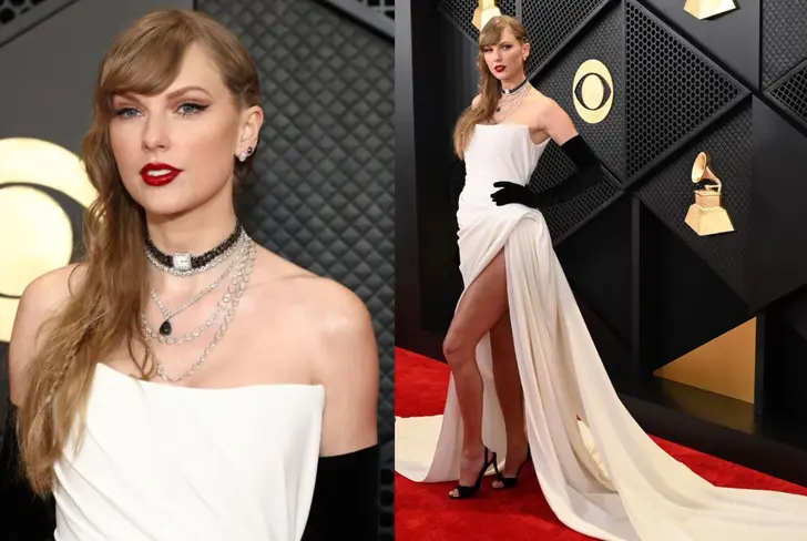 Taylor Swift en los Premios Grammy 2024. Imagen tomada de News18
