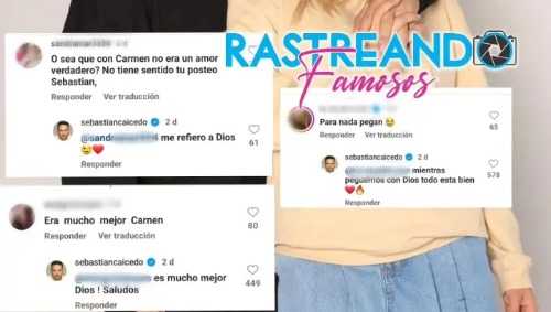 Sebastián Caicedo respondió las criticas de sus seguidores. Imagen tomada de Rastreando Famosos