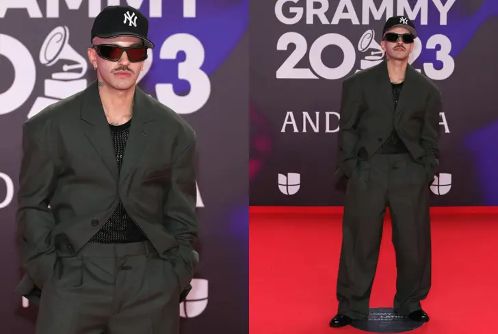 El look de Feid en los Latin Grammy 2023. Imagen tomada de Billboard