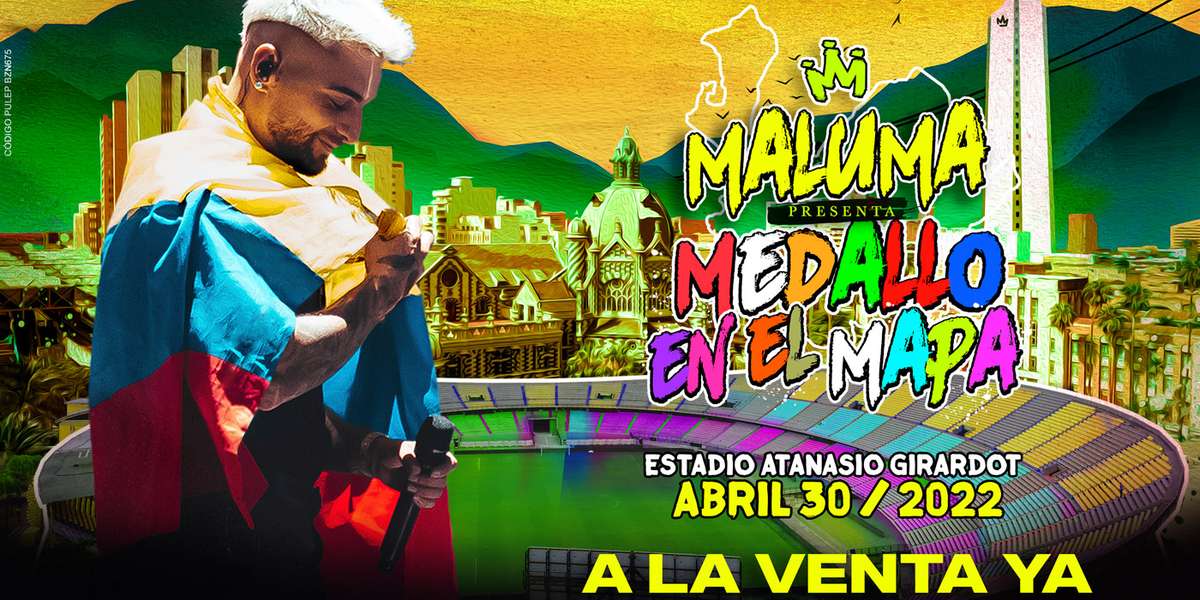 Maluma llega con su exitosa gira Medallo en el mapa a su tierra natal.