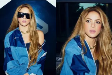 Shakira enamora a sus fanaticos con un look completamente azul que resalta su belleza