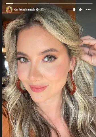 Daniella Álvarez empezó las grabaciones de su nuevo proyecto. Imagen tomada de Instagram