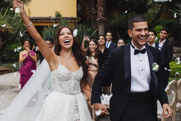 Bernardo y Sury en su boda. Imagen tomada de Instagram