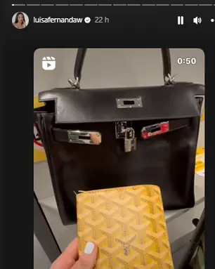 Bolso de Lusia Fernanda W en Instagram