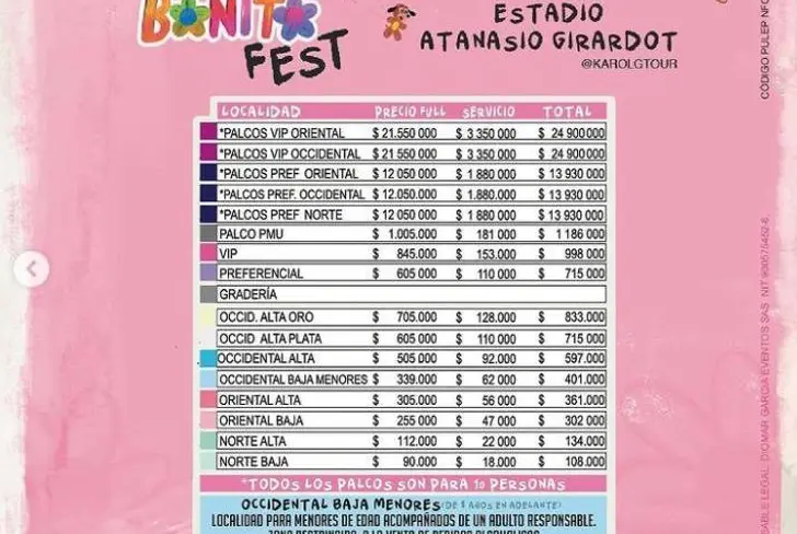 Precio Boleteria Mañana Será Bonito Fest