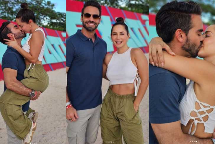 Frederik y Carmen en la pista de Exatlón. Imagenes tomadas de Instagram