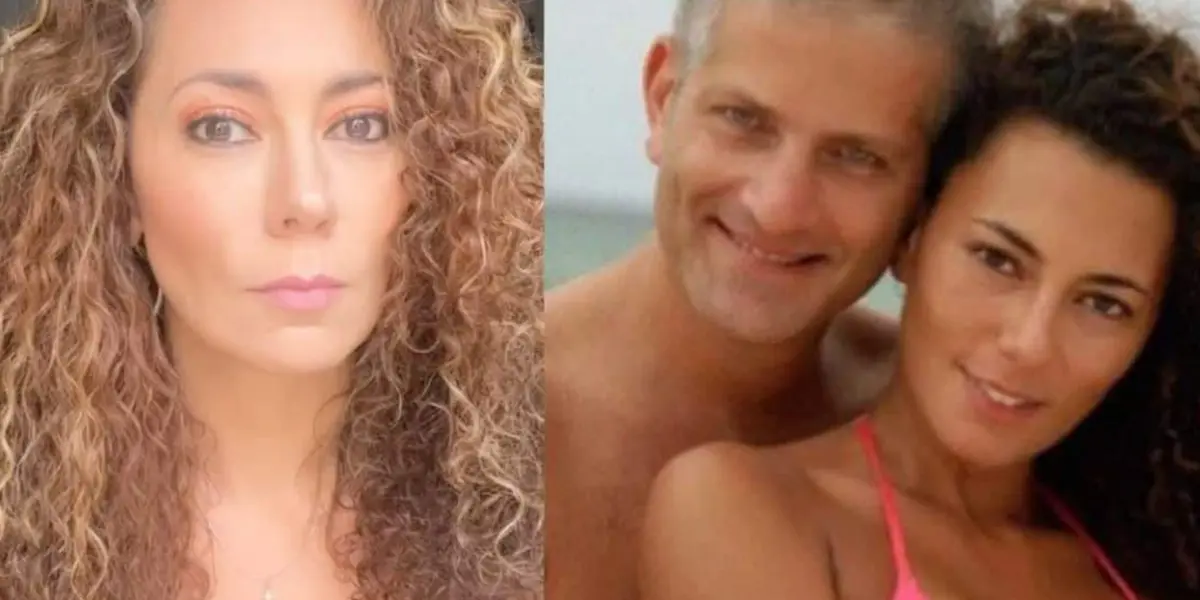 Andrea Guzmán y su esposo. Imagent omada de protagonistas
