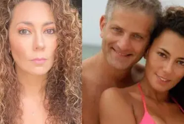 Andrea Guzmán y su esposo. Imagent omada de protagonistas
