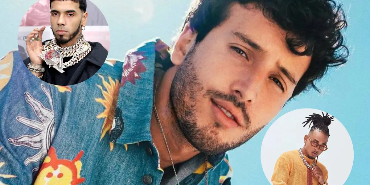 Anuel AA, Sebastián Yatra y Ozuna. Imagen tomada de People en Español