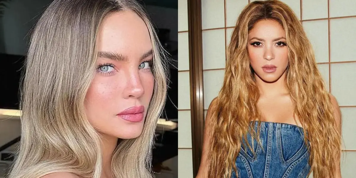 Belinda y Shakira. Imagen tomada de HOLA