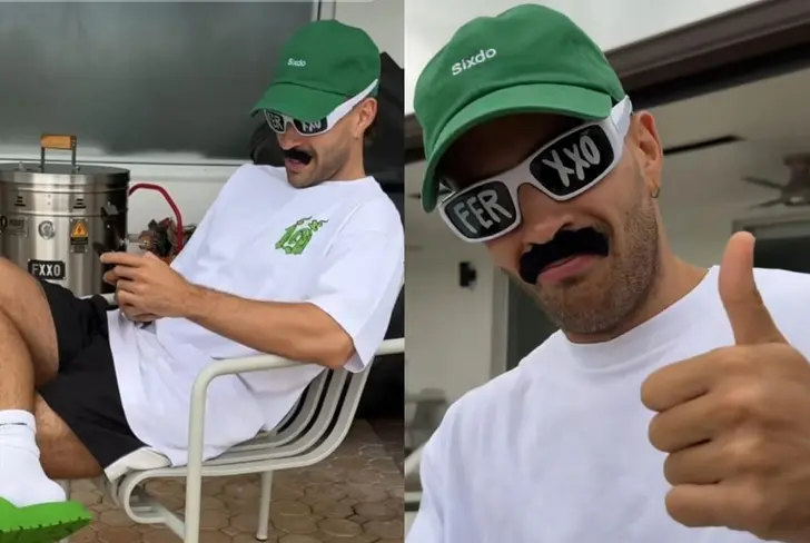 Feid con el disfraz de Feid. Imagen tomada de Tiktok