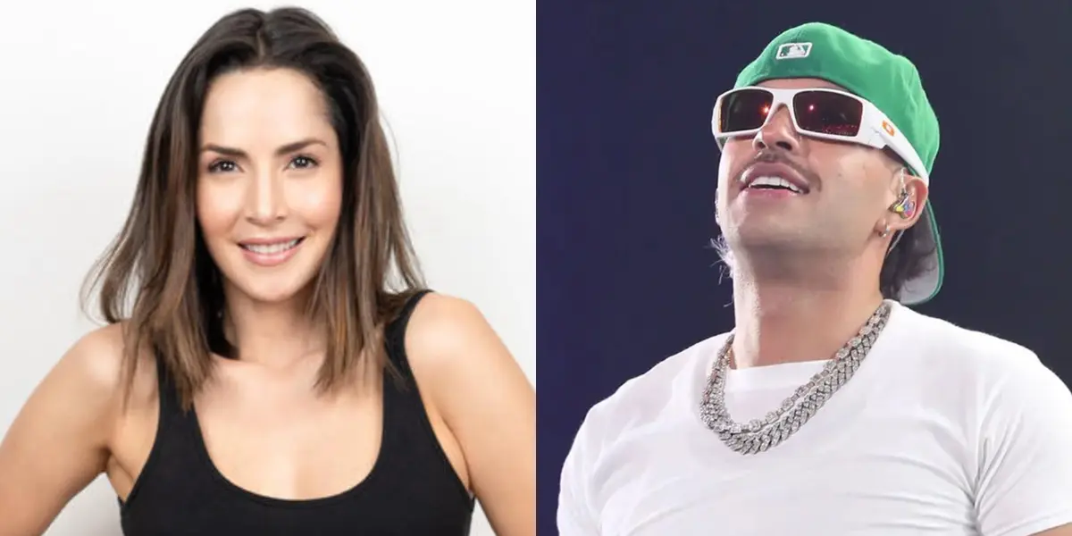 Carmen Villalobos y Feid. Imagen tomada de Forbes