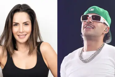 Carmen Villalobos y Feid. Imagen tomada de Forbes