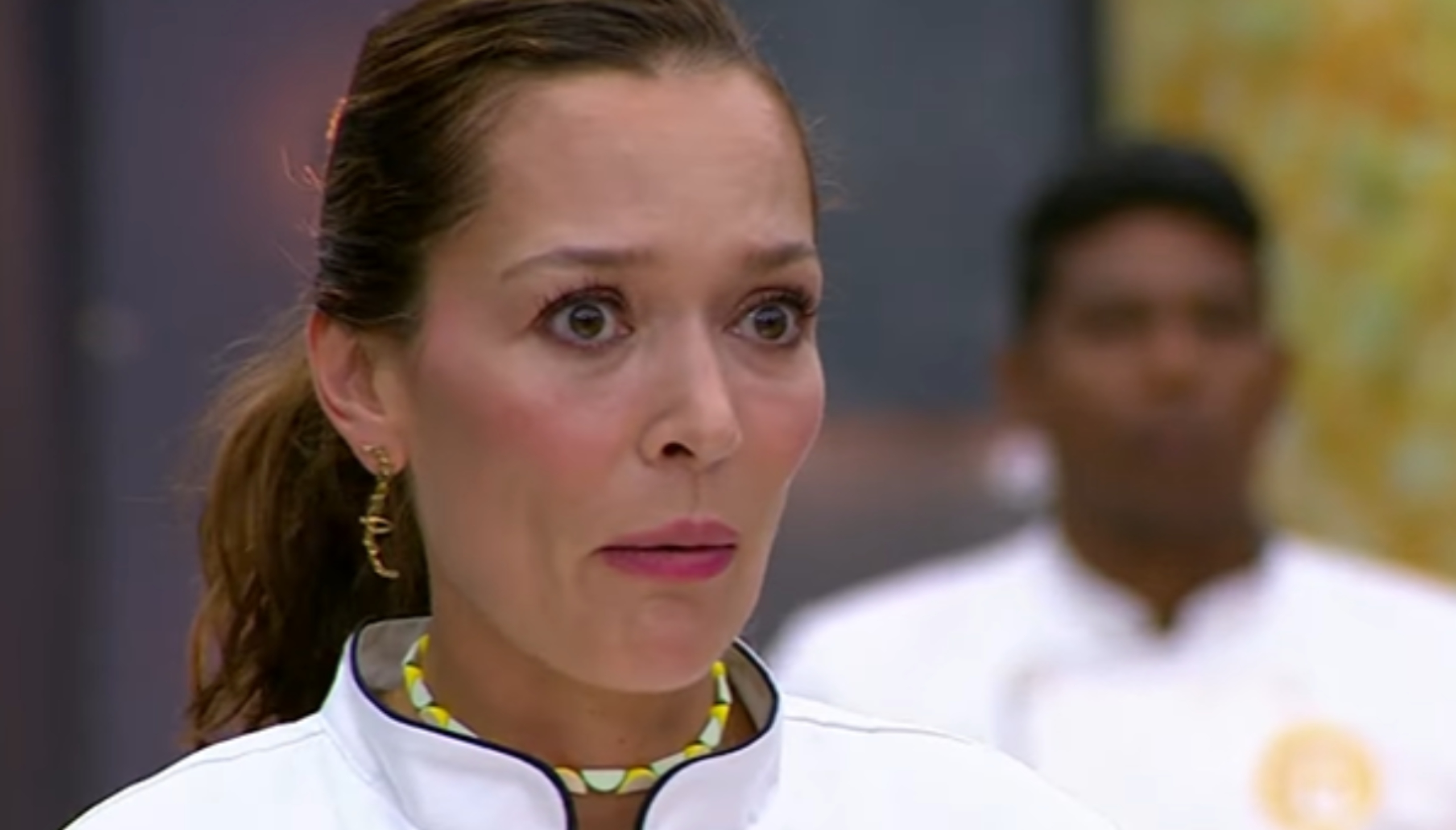 Carolina Acevedo en Masterchef Colombia. Imagen tomada de Besame.fm