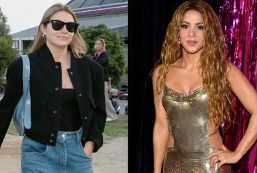 Clara Chía y Shakira. Imagen tomada de Music Mundial