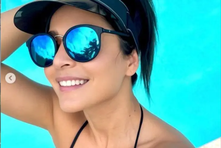 Carmen Villalobos en sus vacaciones. Imagen tomada de Instagram