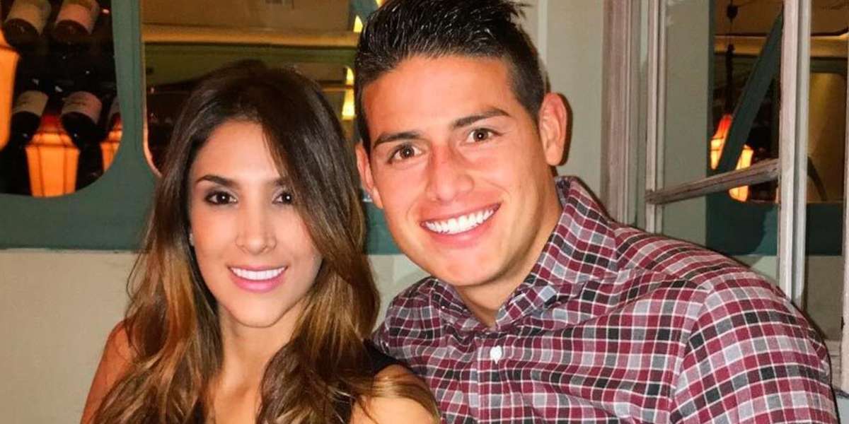 Daniela Ospina y James Rodríguez. Imagen tomada de Caracol TV