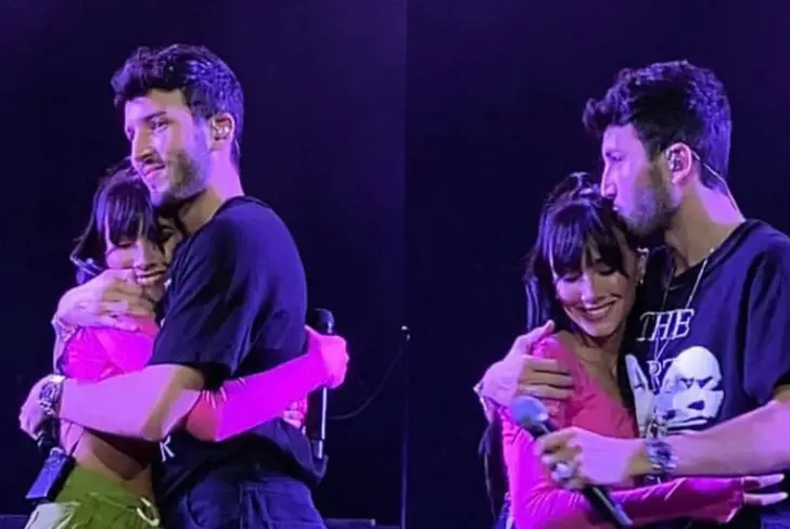 Sebastián Yatra y Aitana en concierto. Imagen tomada de Revista Vea