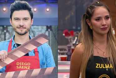 Diego Saénz y Zulma Rey en MasterChef. Imagen tomada de CANAL RCN