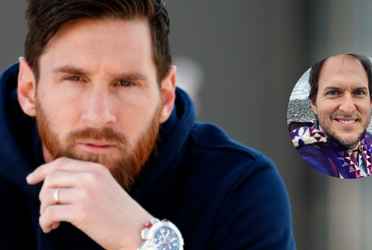 El astro del fútbol argentino llegó a las series en compañía de un famoso actor colombiano