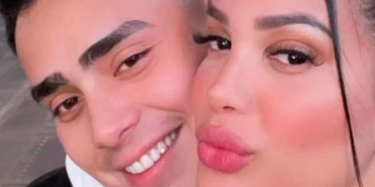 El influencer se realizó el mismo arte que su novia Andrea, al cual definió como su "felicidad".