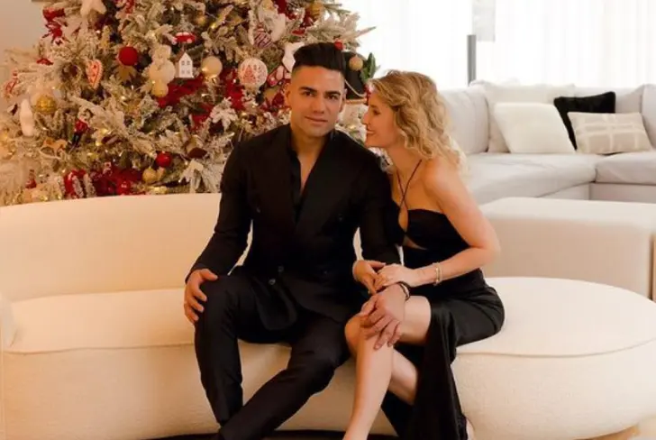 Radamel Falcao García y Lorelei Tarón. Imagen tomada de Canal RCN