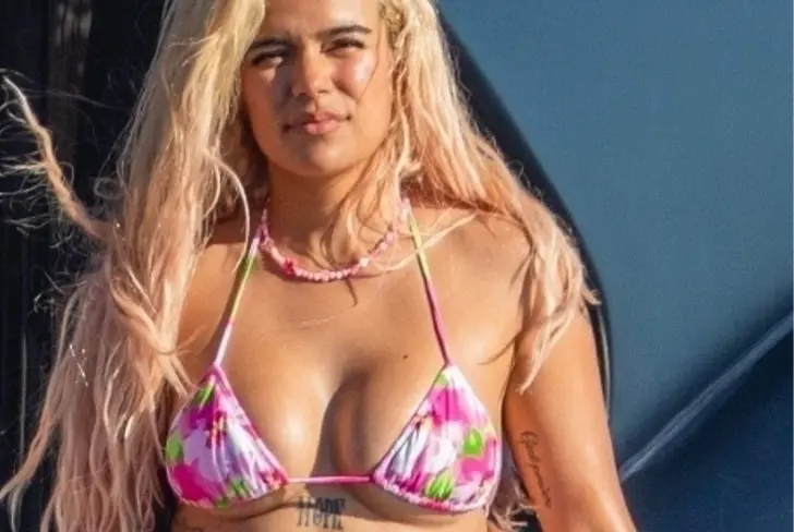 Karol G en las vaciones. Imagen tomada de Instagram