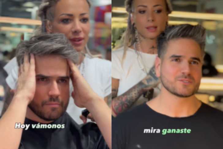 Daniel Arenas antes y después. Imagenes tomadas de Instagram
