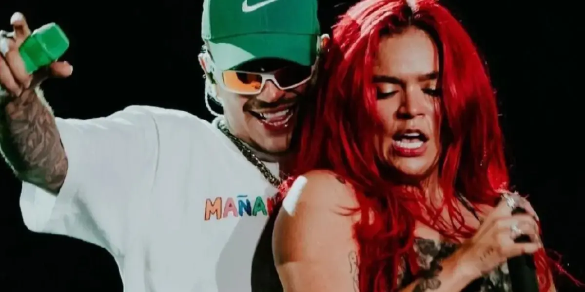 Feid y Karol G bailando. Imagen tomada de Chisme
