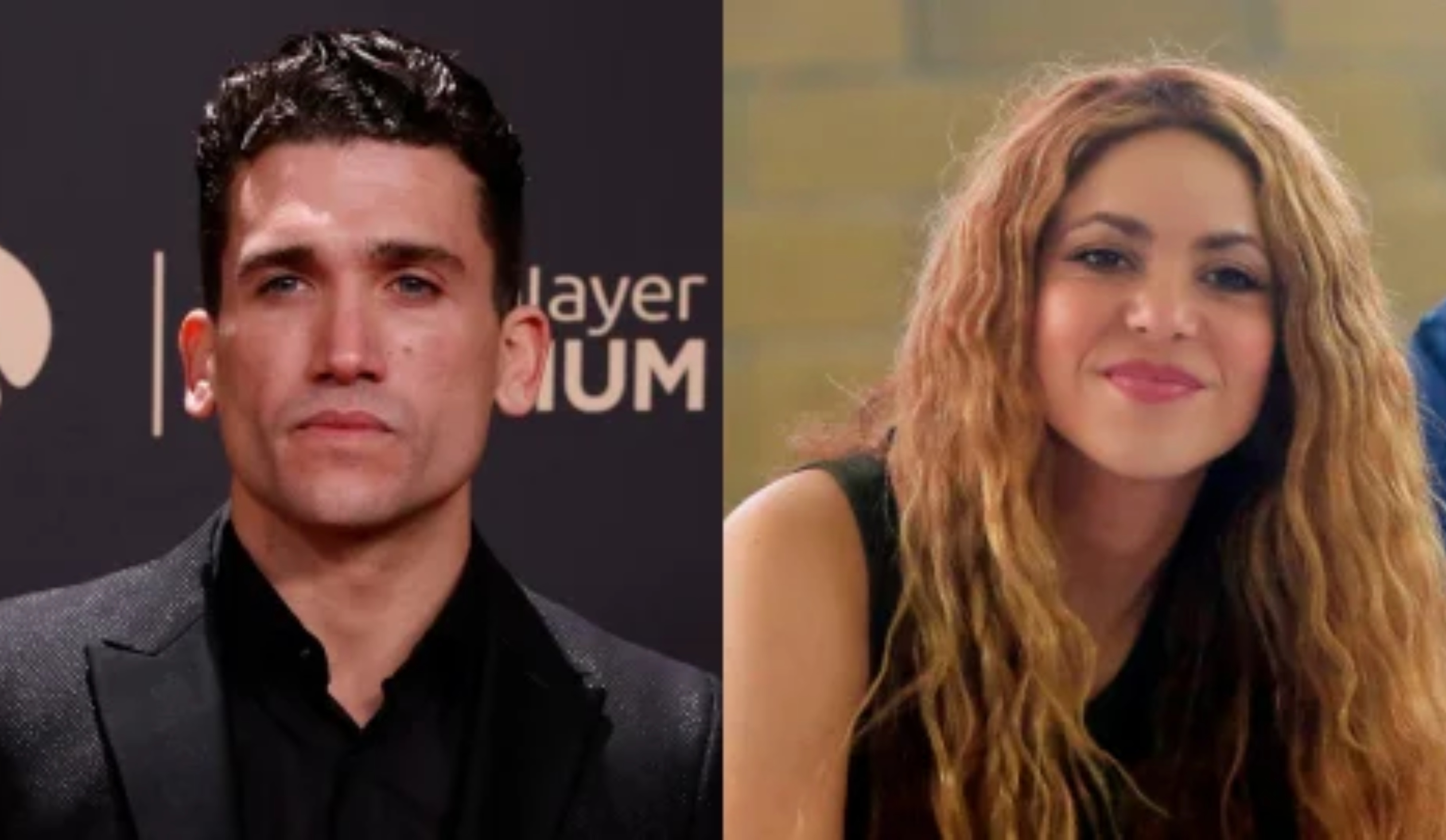 Jaime Lorente y Shakira. Imagen tomada de NTN24