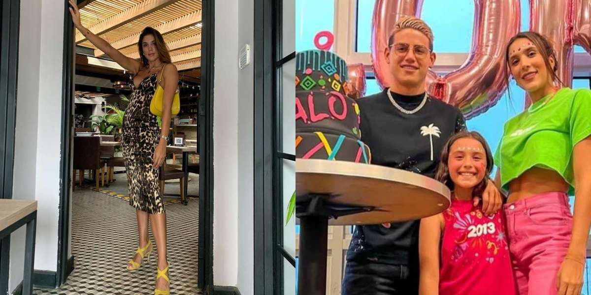 James Rodríguez y Daniela Ospina se reencontraron para celebrar el cumpleaños de su hija y Daniela disimuló muy bien su embarazo