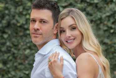 Juan Manuel Mnedoza y Melina Ramirez en su matrimonio. Imagen tomada de Instagram