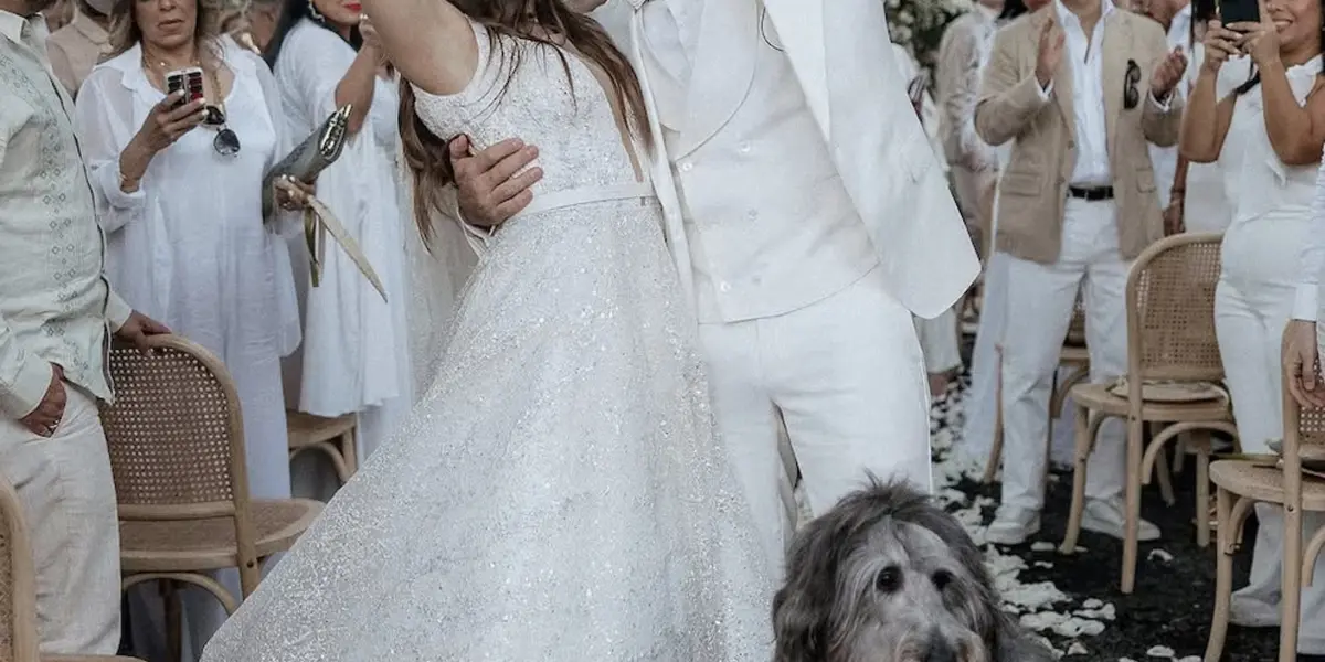 Julián Gil y su esposa 