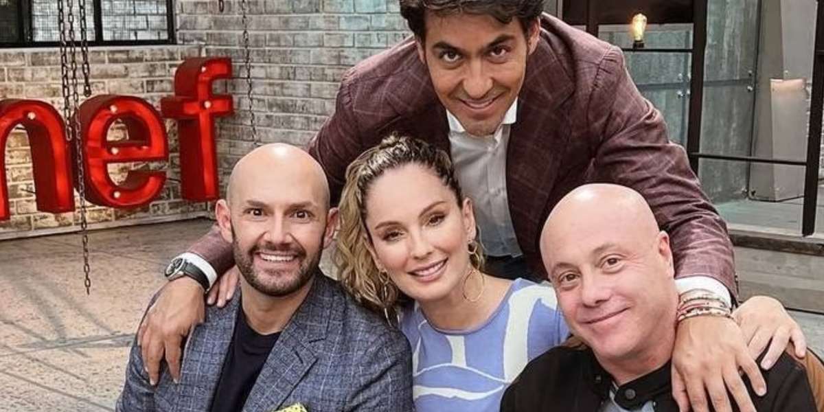 Jurados de MasterChef y Claudia Bahamón. Imagen de Publimetro