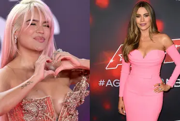 Karol G y Sofía Vergara. Imagen tomada de Vogue