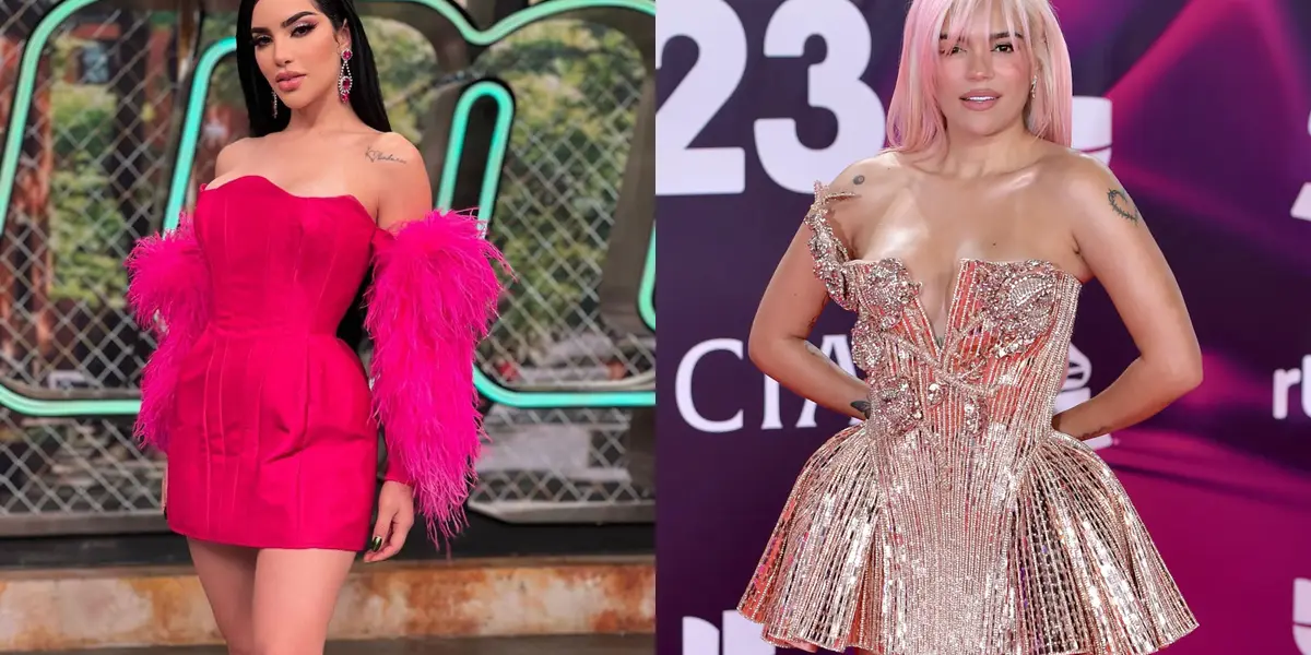 Kimberly Loaiza y Karol G. Imagen tomada de Vogue México