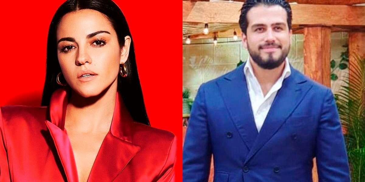Maite Perroni y el productor de TV en uno de los mejores momentos de su vida.
