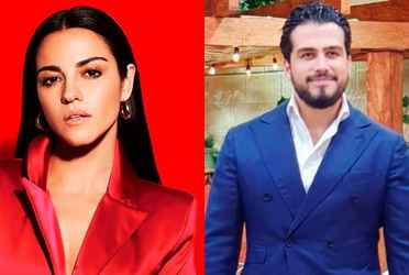 Maite Perroni y el productor de TV en uno de los mejores momentos de su vida.