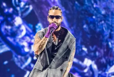 Maluma en los Latin Grammy. Imagen tomada de LOS 40