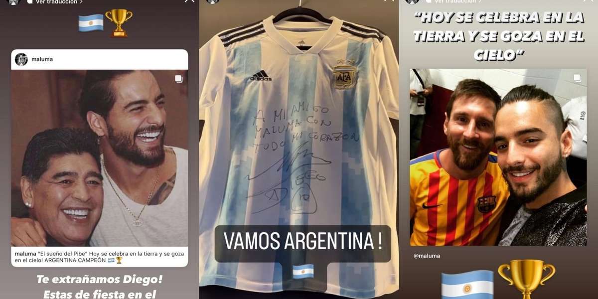 Maluma se ha convertido en uno de los más fieles hinchas de la Selección Argentina