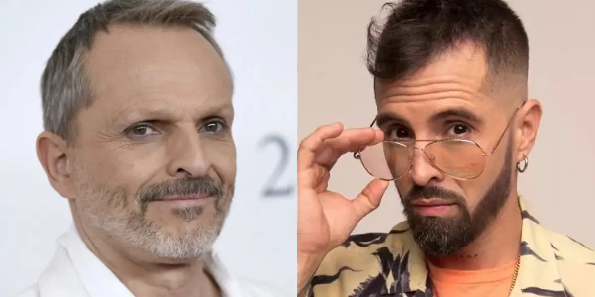 Mike Bahía y Miguel Bose. Imagen tomada de Canal RCN