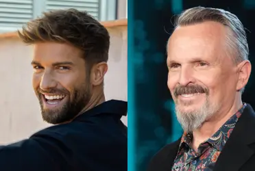 Pablo Alborán y Miguel Bosé. Imagen tomada de Youtube