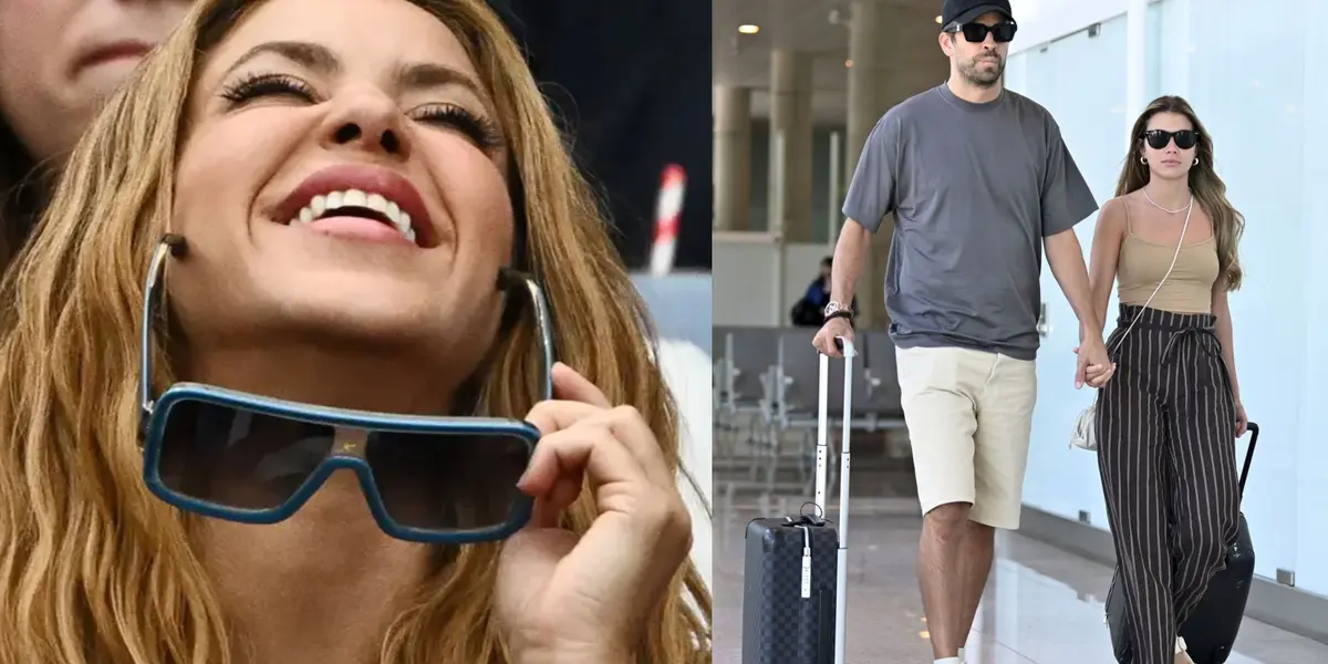 Shakira, Gerard Piqué y Clara Chía. Imagen tomada de Diez Minutos
